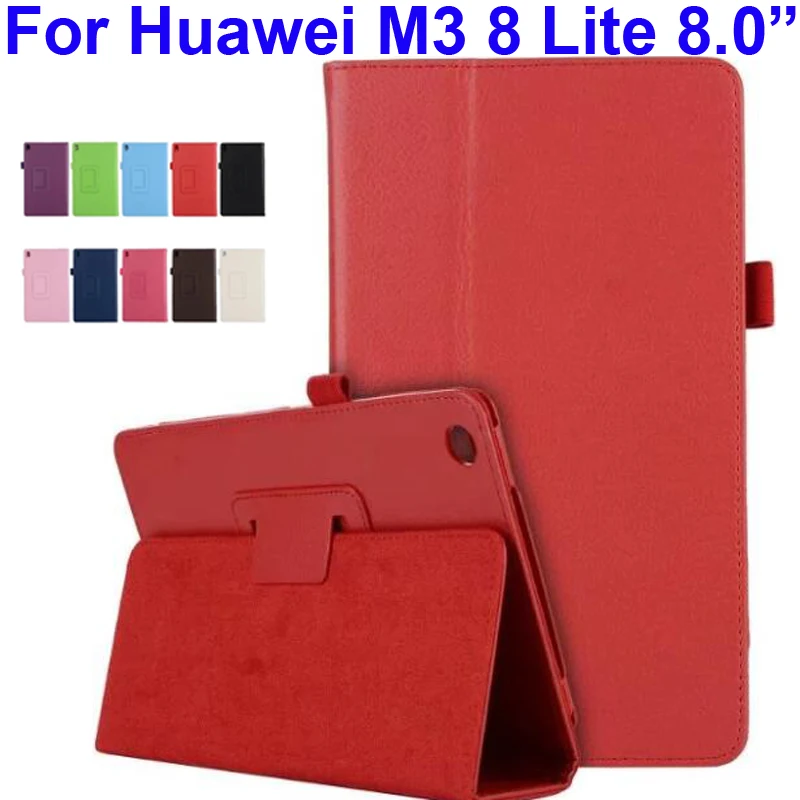 Чехол из ПУ кожи для Huawei Mediapad M3 Lite 8 MediapadM3 0 защитный чехол планшета 8Lite M3lite