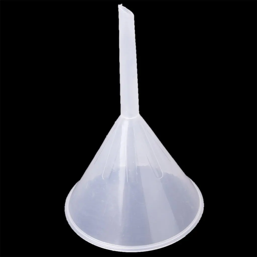 

1 Pcs 90mm Plastic Transparent Funnel for Kitchen / Laboratory / Garage / Car Liquids