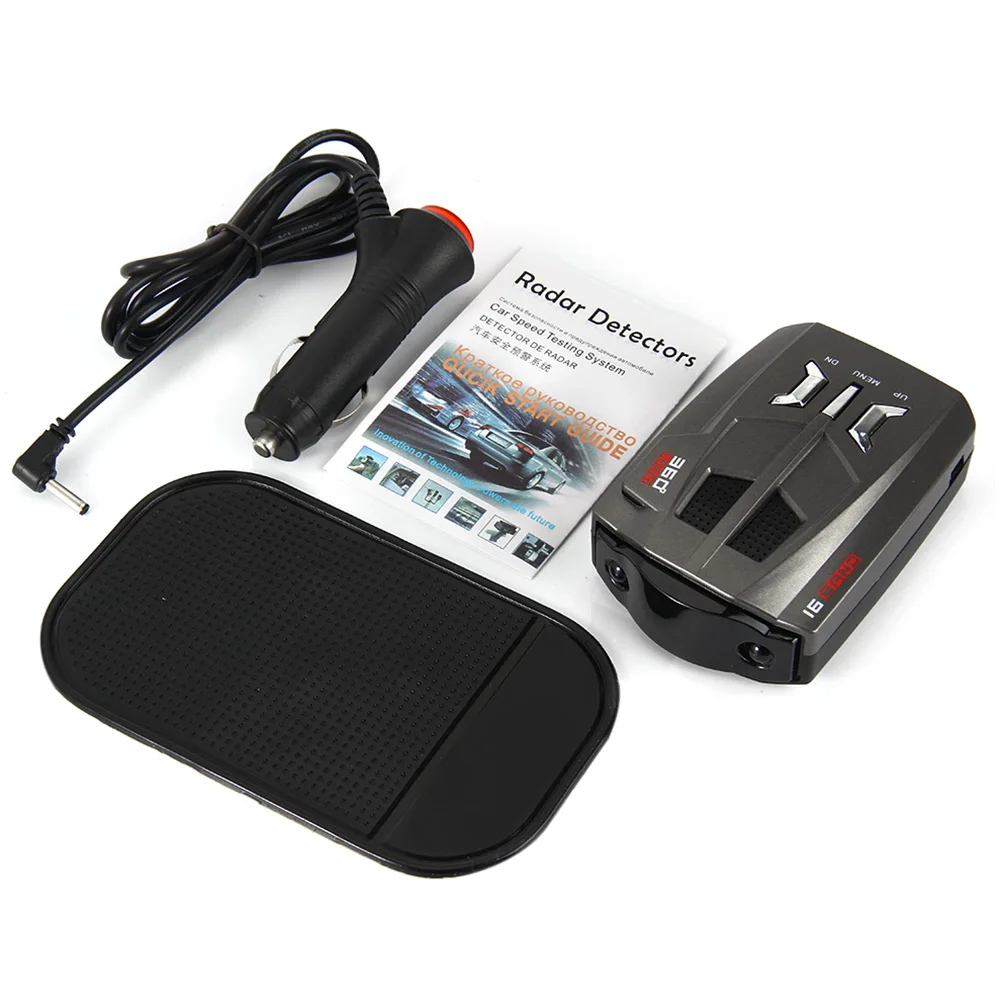 V9 Car Radar Detector 360 Degrees 16 Band With LED display Russia / English Voice Alert Warning car alarm system | Автомобили и