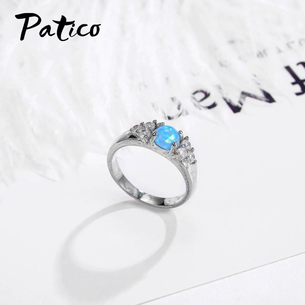 Fashion New Royal Style Women Lovely Noble Jewelry Rings 925 Sterling Silver Fire Opal Stone Free Shipping | Украшения и