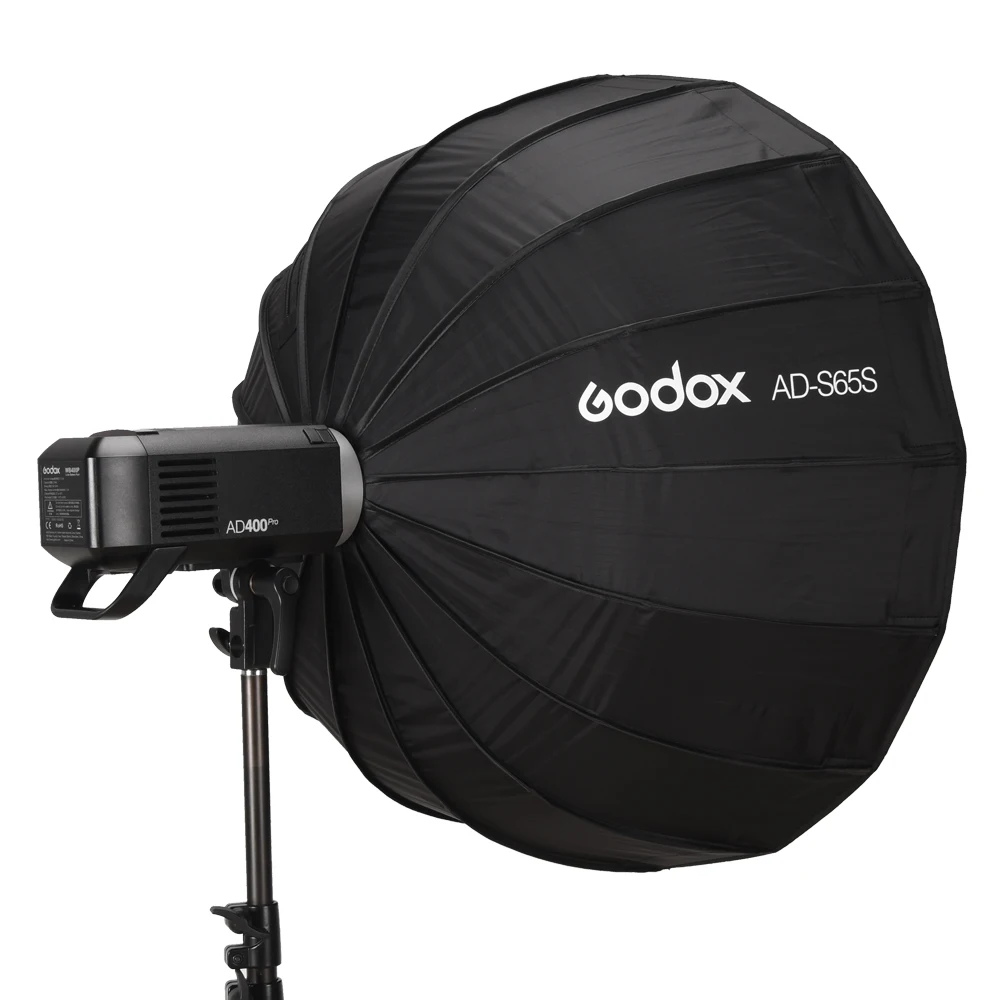 Godox AD-S65S 65 см Серебряный глубокий параболический софтбокс с сотовой сеткой Godox крепление софтбокс для AD400PRO