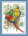 Скарлет Macaw Птица Животное вышивка крестиком набор 14CT 11CT Точная печать вышивка DIY Ручная работа игла работа домашний декор набор искусство