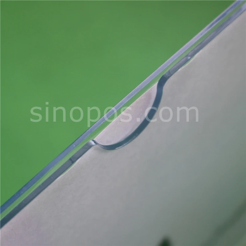 Прозрачный пластиковый держатель знака А4 настенное крепление с большими