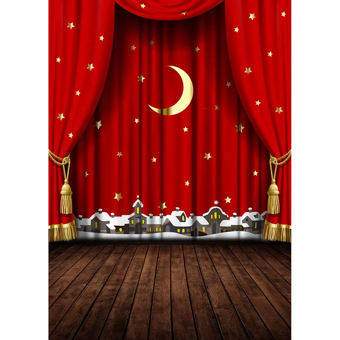 Allenjoy Новые поступления фоны для фотосъемки Золотая луна звезды город драма улица