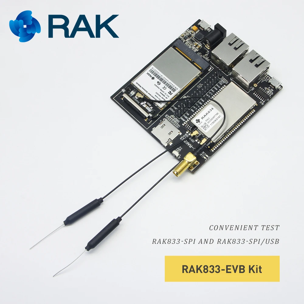 Мини PCIe LoRa шлюз концентратор модуль RAK833 набор EVB SX1301 чип MT7628N беспроводной AP