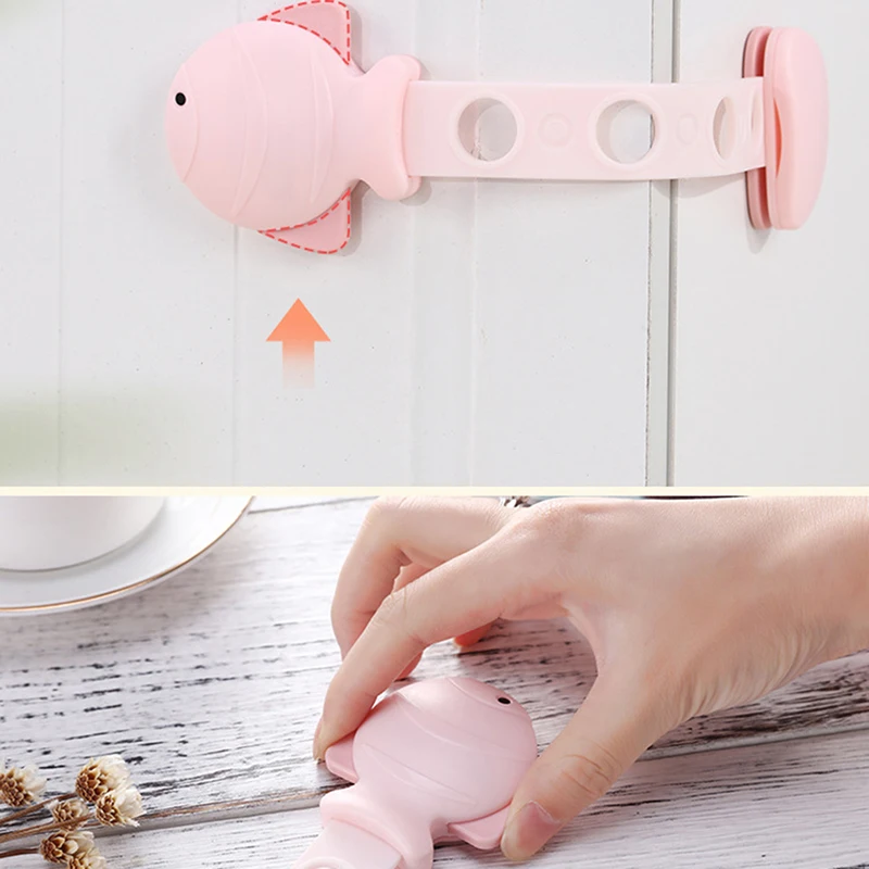 Мультяшные рыбки ящики двери шкафы антизажимные ручные защитные замки Детская