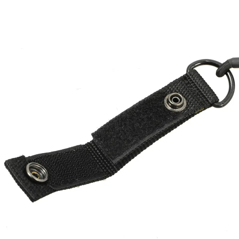 Tactical Telescopic Sling Lanyard Nylon Rope Security Gear Tool Anti lost Phone Keychain For Airsoft Outdoor Hiking Camping ~|for airsoft|tactical