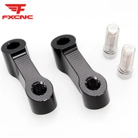 aluminum cnc motorcycle mirror riser extender adapter mount for 10mm x 1 25mm right right hand threaded universal motorcycle