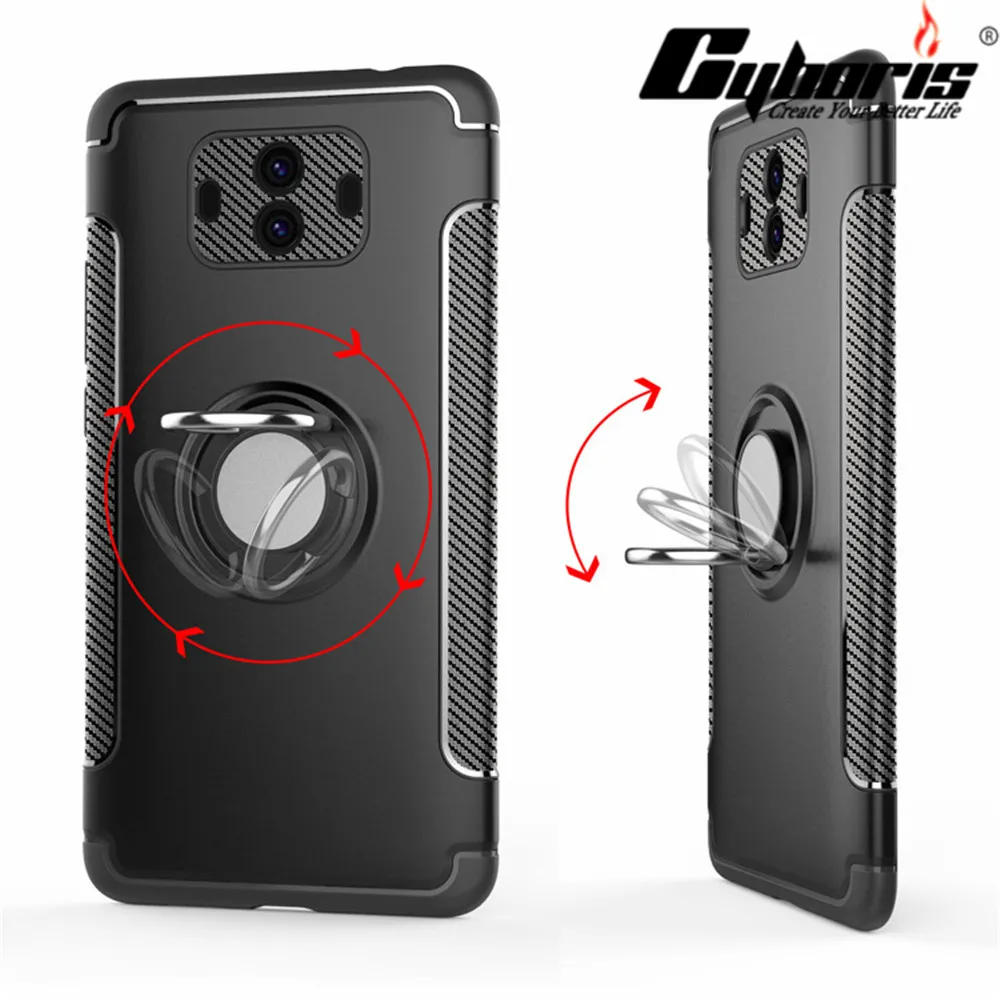 Роскошный чехол из ТПУ с металлическим магнитом на крючке для Huawei P9 P10 P20 Plus Lite/Nova