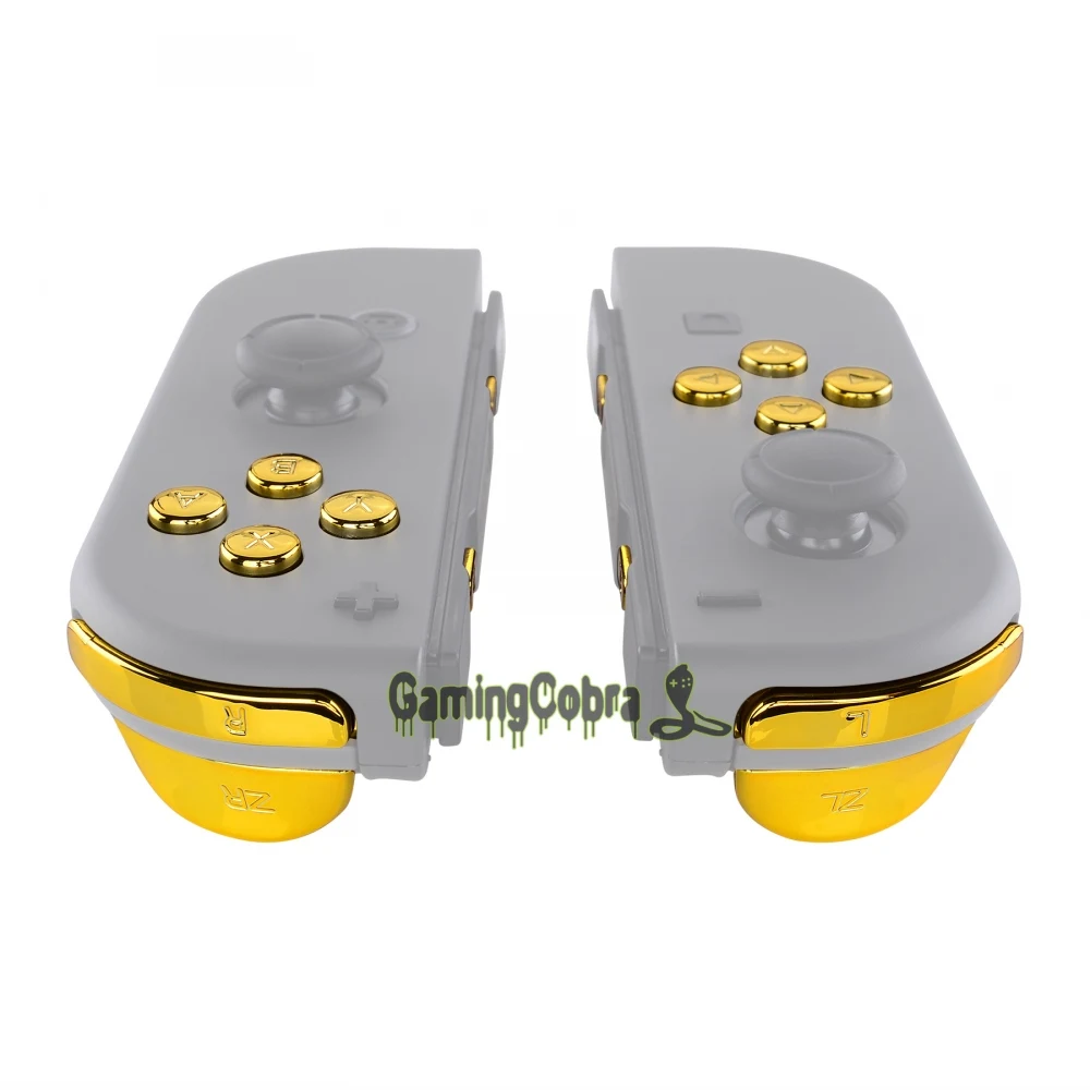 Хромированные золотые Сменные Клавиши направления ABXY SR SL L R ZR ZL триггер полный набор кнопок с инструментами для nintendo Switch Joy-Con