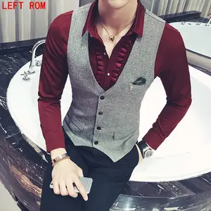 Мужской Клетчатый жилет, формальный жилет большого размера 5XL с цветами, подходит для свадьбы