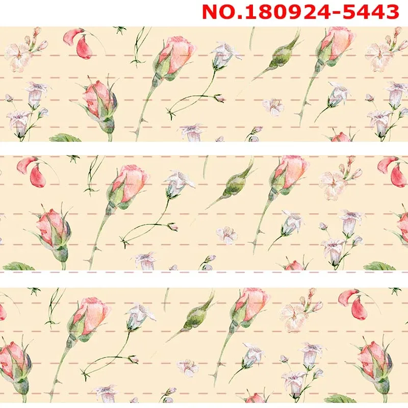 10 ярдов разные размеры лента с большими цветами печатная корсажная сделай