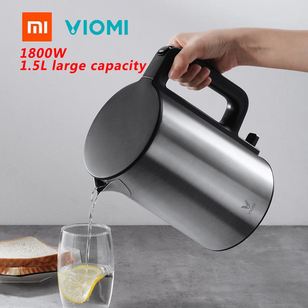 01 VIOMI 1800 Вт 1.5л Электрический чайник с термостатом интеллектуальный Индикатор быстрого нагрева подсказка Электрический чайник от 01 Youpin