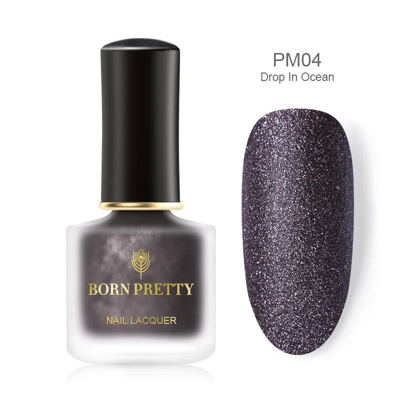 BP-PM04 Матовый лак для ногтей BORN PRETTY, яркий лак для ногтей, 16 цветов, 6 мл, Быстросохнущий сатиновый матовый гель для ногтей - Цвет: BP-PM04