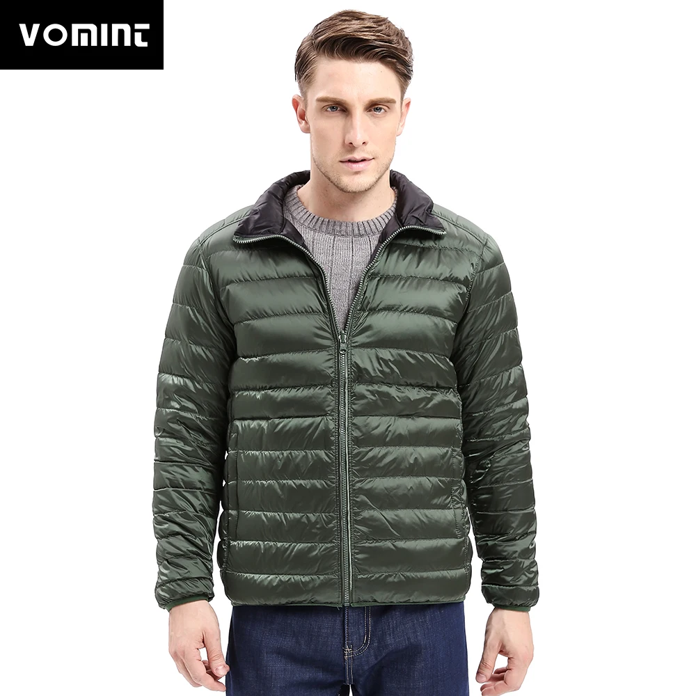 Мужской пуховик из ткани Vomint двусторонний светильник с 90% пуха зима 2020 V7A1C004| |