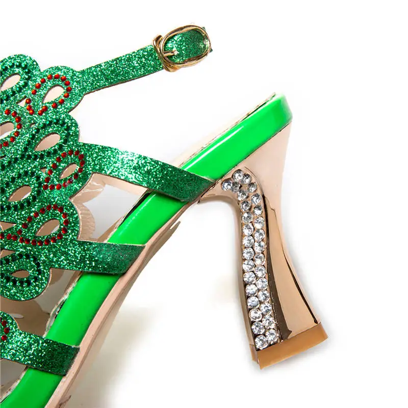 

fanyuan 2019 new style women sandals mixed color summer shoes simple buckle fashion party wedding shoes high heels shoes woman