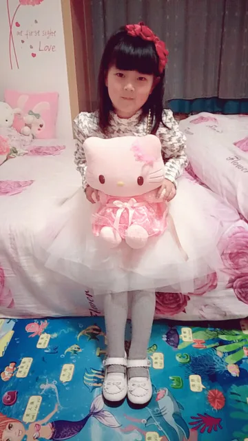 Платье-пачка для девочек теплое платье с длинным рукавом и ожерельем модель D0365 в