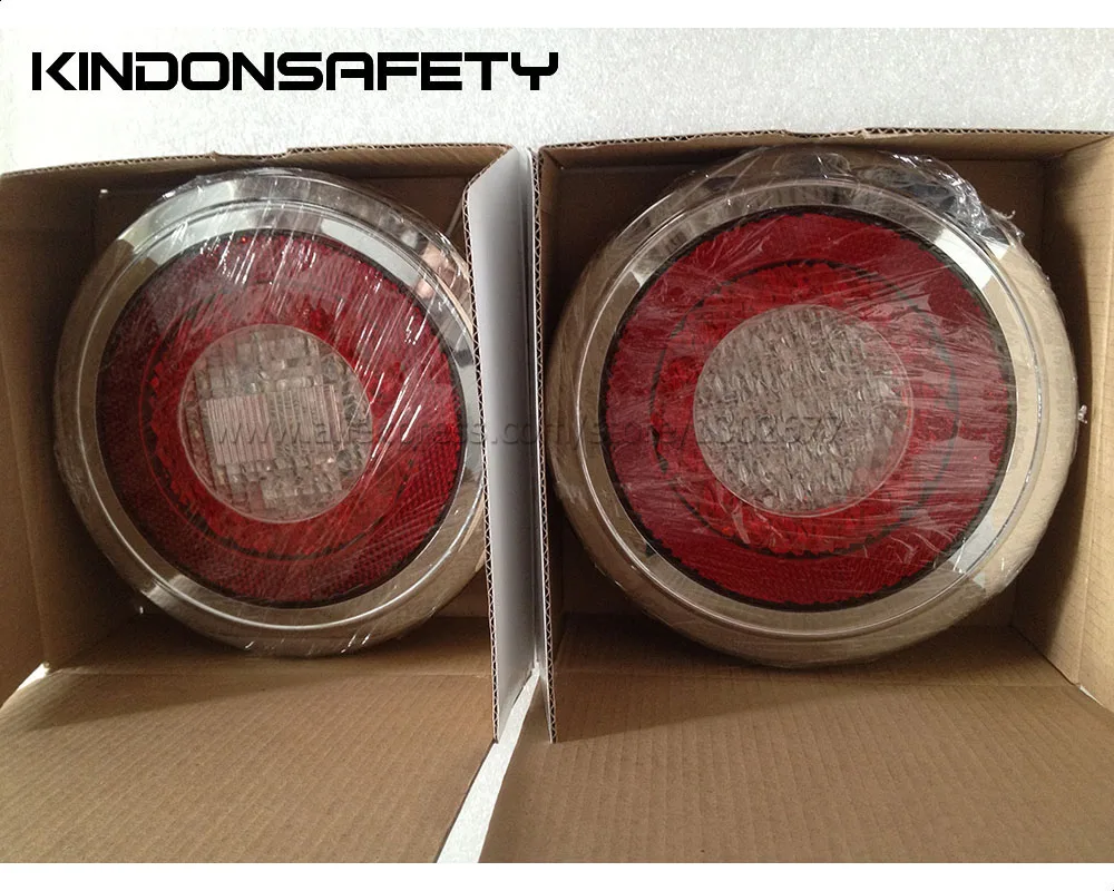 Free shipping!! E-marked 122mm LED Rear Fog and Reverse Lamp with retro reflector 32pcs LEDs DC12V or DC24V | Автомобили и