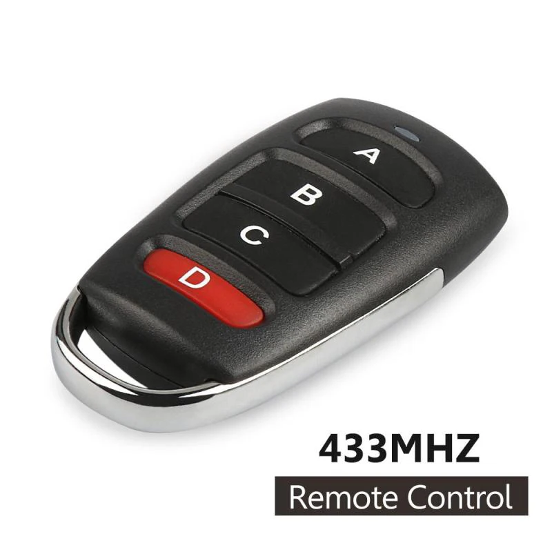 QIACHIP 433 mhz DC 12 V 4 кнопки обучения RF Передатчик дистанционного Управление