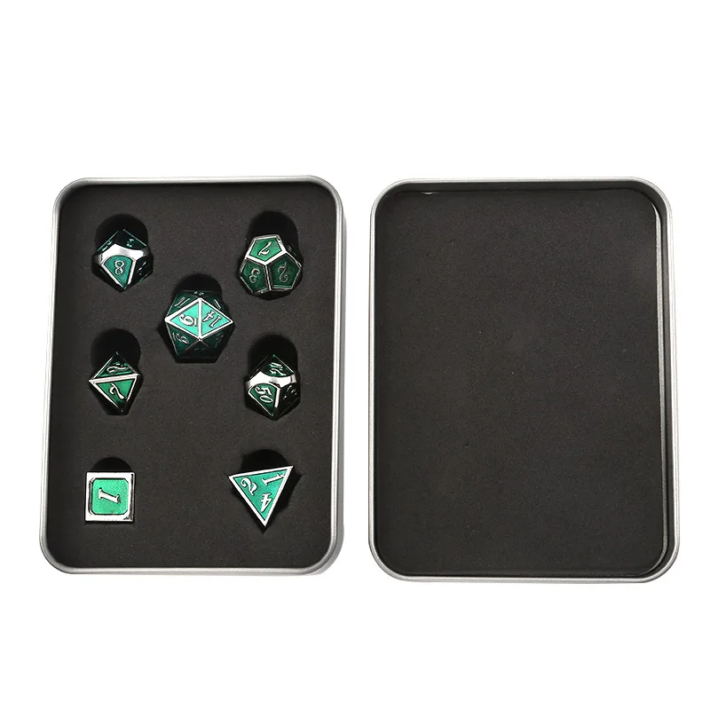 Игральные кости DND металлические Rpg набор многогранные подземелья и дракон