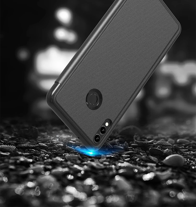 Зеркальный чехол для huawei Honor 8X Max защитный с прозрачным покрытием откидная