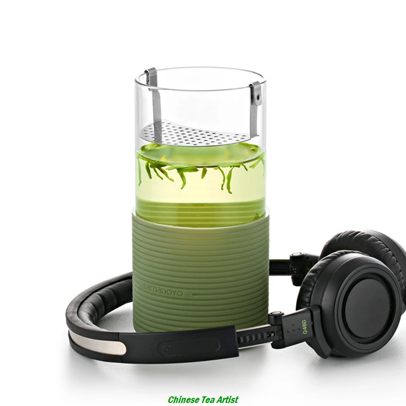 Простой дизайн Современная чашка для чая из боросиликатного стекла с ситечком