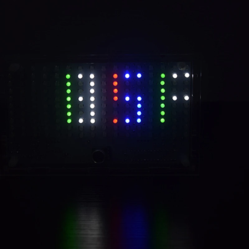 160 шт. Led DIY FFT1625 цифровые часы музыкальный спектр электронный комплект с температурным дисплеем с корпусом 5 цветов