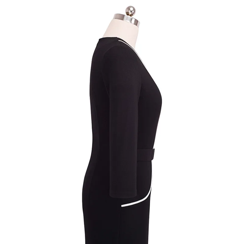 Осенний Лидер продаж Новый v-образным вырезом Половина рукава тонкая талия