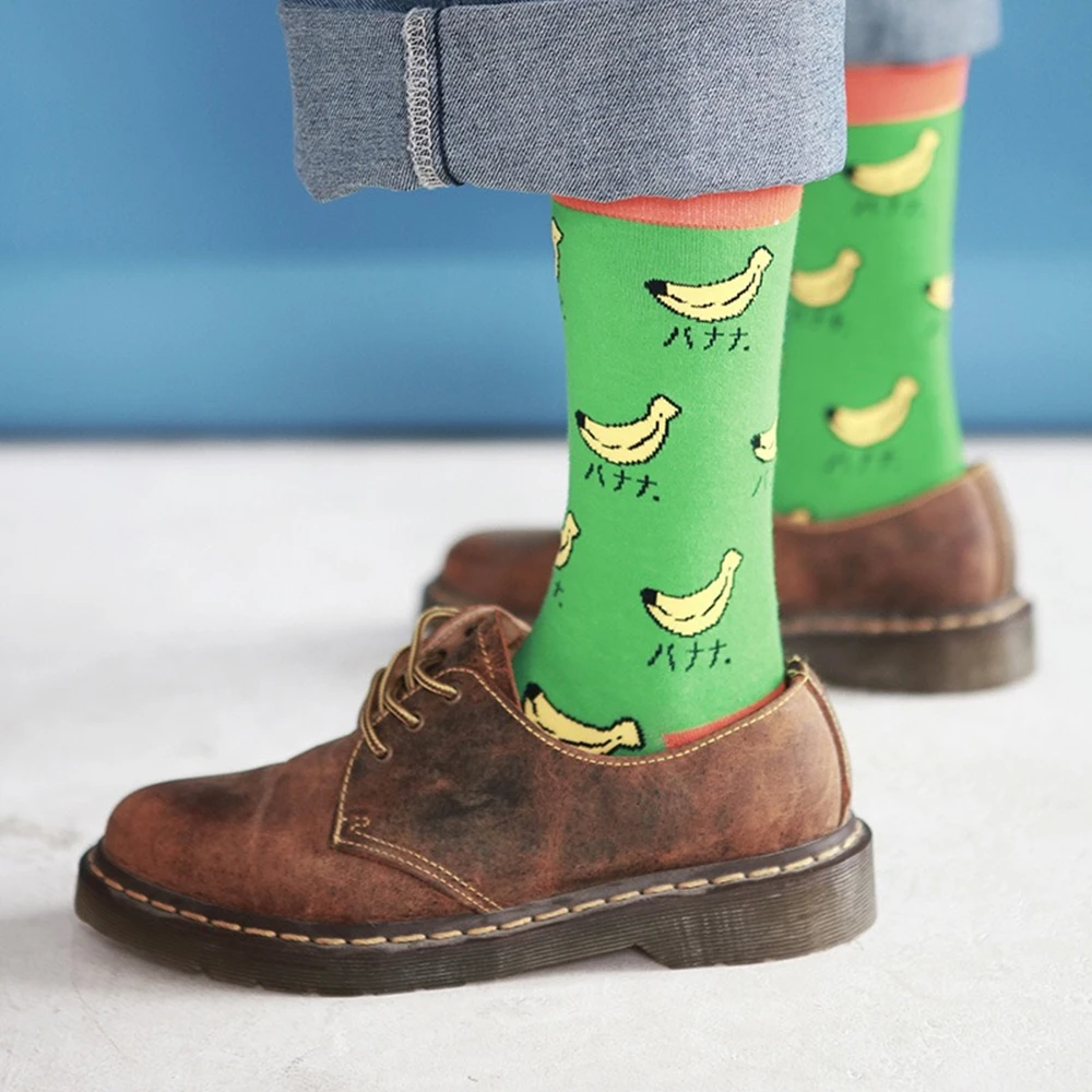 Мужские носки из чесаного хлопка с героями мультфильмов животные литературный