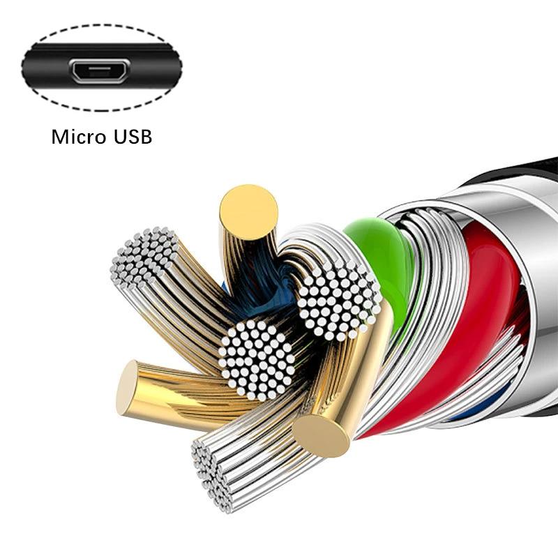 3 м Плетеный Micro USB кабель для зарядки и передачи данных OPPO R15 R15X A5 A7 Samsung S6 S7 Note Edge Note4