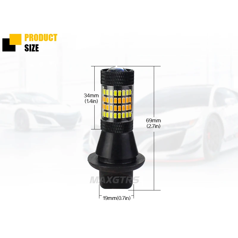 2x S25 P21W 1156 BA15S 96 SMD 3014 Автомобильный светодиодный светильник дневные ходовые огни