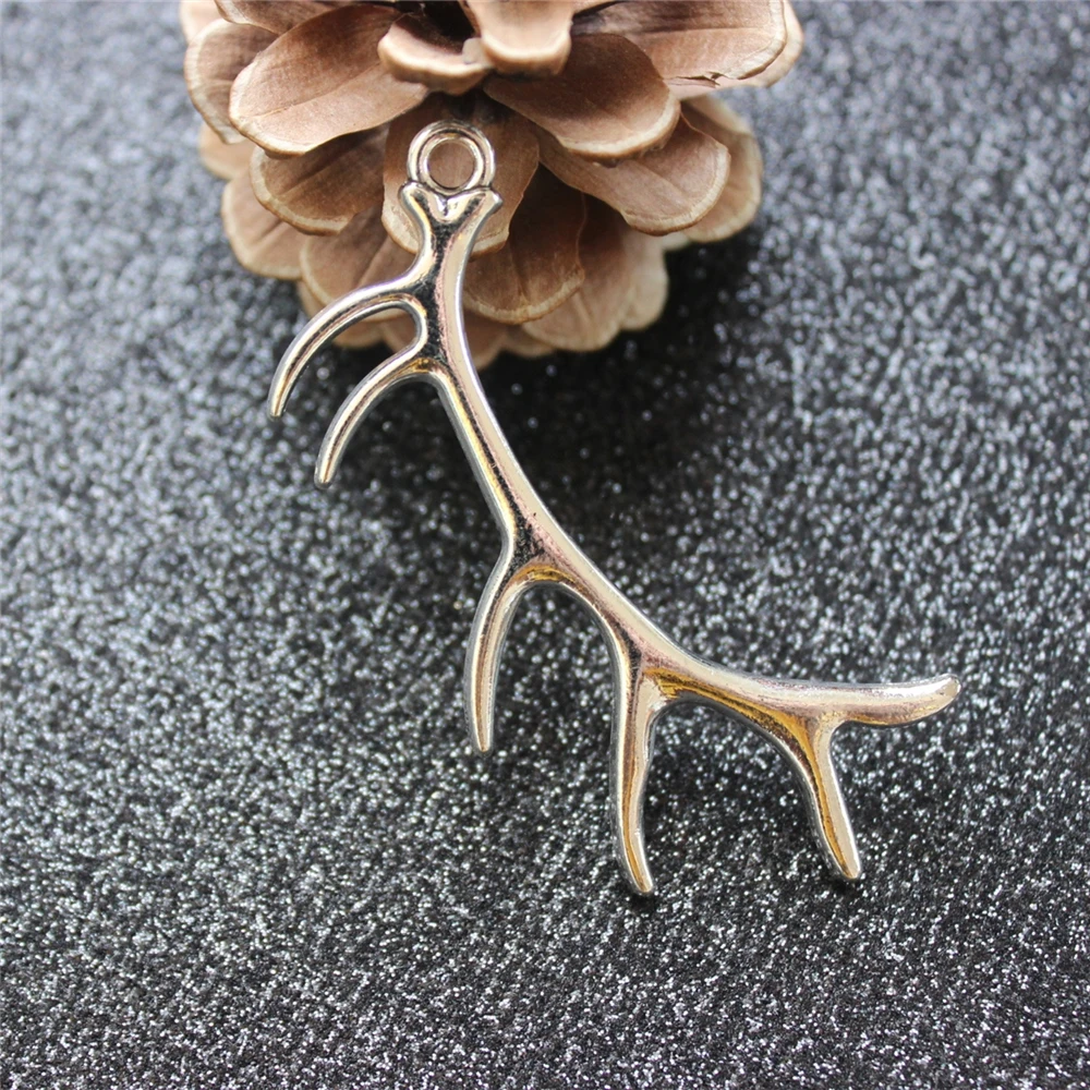 10pcs Vintage Style Elk Antler Charms Earrings Jewelry Making Supplies DIY Necklace Pendants Key Chain | Украшения и аксессуары