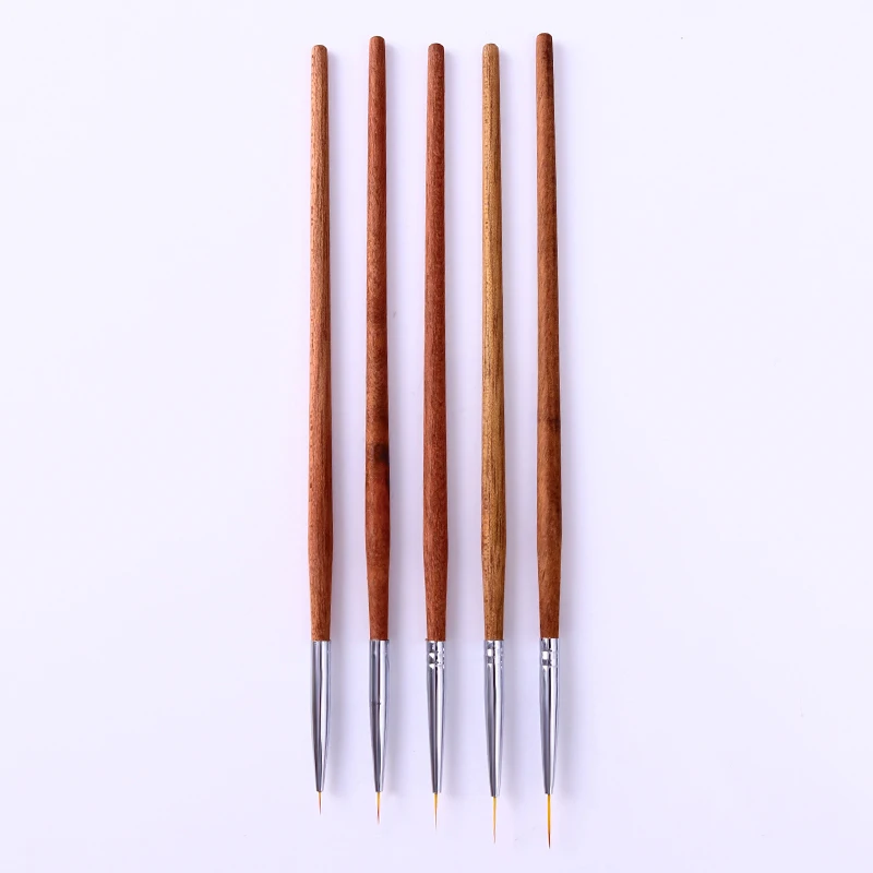 5 шт. УФ гель лайнер для рисования кисти набор акриловый дизайн ногтей ручка