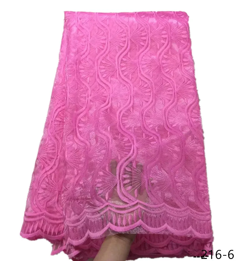 

Hot sky blue color African net lace fabric with milk fiber material New fashion stones lace fabric for dresses 216