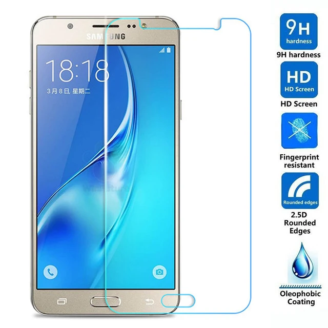 Закаленное стекло 2.5D для Samsung Galaxy J7 Высококачественная защитная пленка
