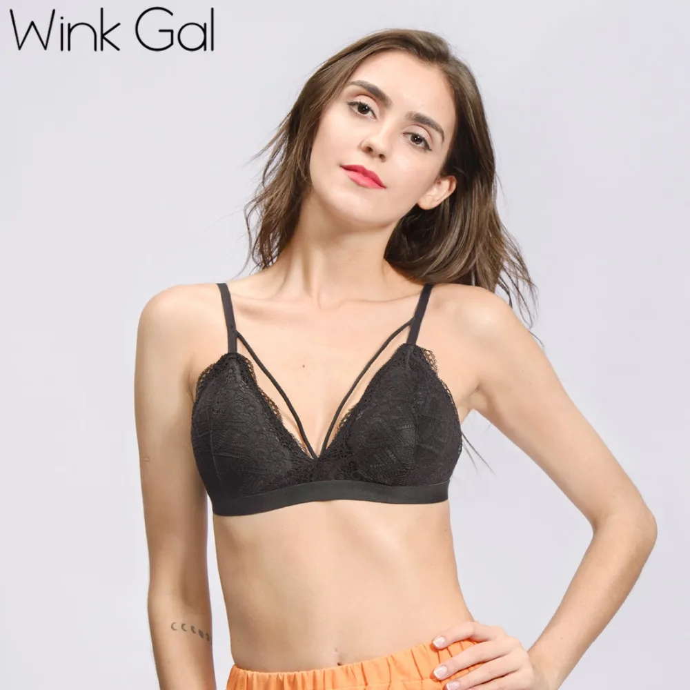 Wink Gal новый черный кружевной женский Бралетт сексуальное женское белье для