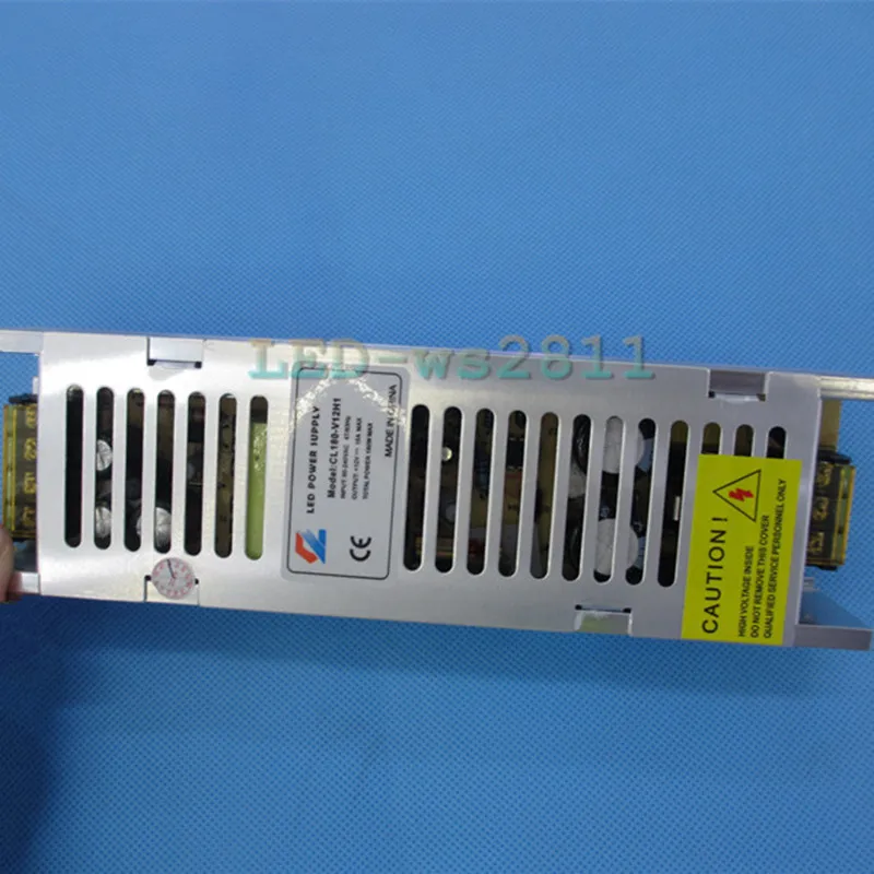 100% абсолютно новый DC 12 В 15A 180 Вт для ws2811 5050 3014 2835 5630 6803 3528 Светодиодная лента