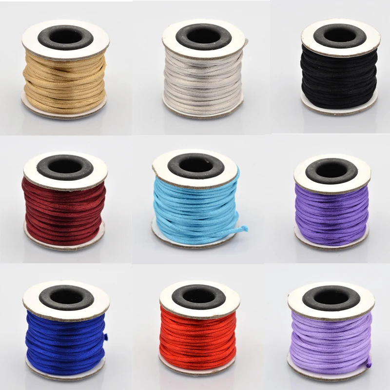 10 м/рулон плетеный нейлоновый шнур для украшений Pandahall 2 мм|beads rope|knotting cordchinese knot cord