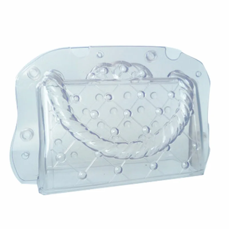 

3D Stereo Handbags Flap Bag Fondant Cake Plastic Mold Dry Chocolate Baking Tools