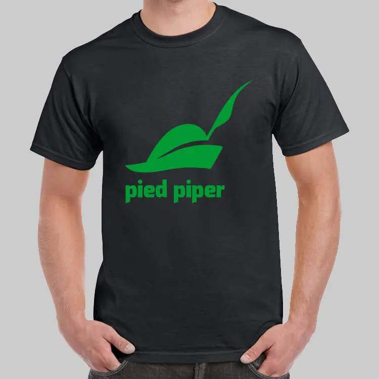 Футболка с логотипом компании Pied Piper Silicon Valley размер США 2017 футболка коротким
