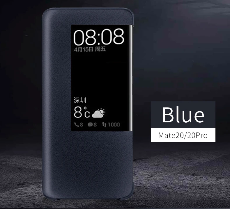 Чехол-книжка из натуральной кожи для huawei mate 20 Pro, чехол с окошком для сенсорного экрана, чехол для huawei mate 20 Pro, чехол Cenmaso
