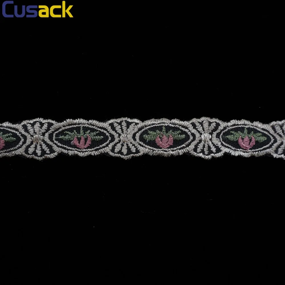 Сетчатая вышитая Цветочная кружевная отделка Cusack 3 ярда 20 см для дивана стула
