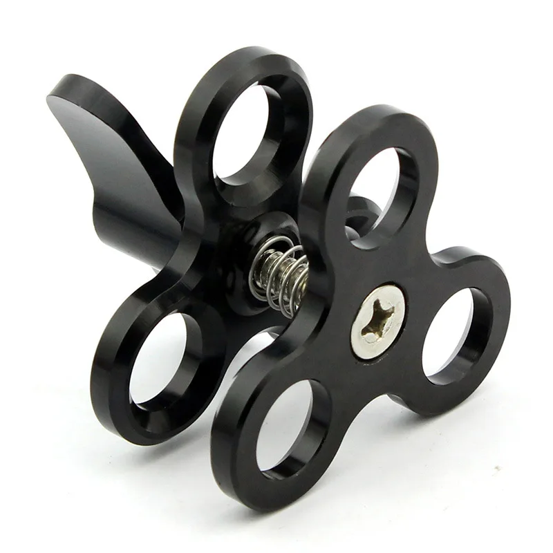 Aluminum 3-holes Ball Joint Support Clip For Diving Sports BC05 | Лампы и освещение
