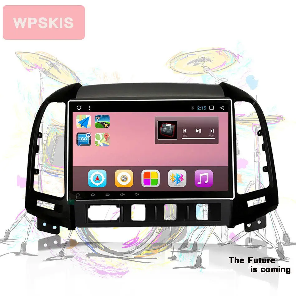 1280*720 Octa Core android 10 0 6G 128G автомобильный dvd для Hyundai Santa fe 06 2007 2008 2009 2011 2012 радиоприемник