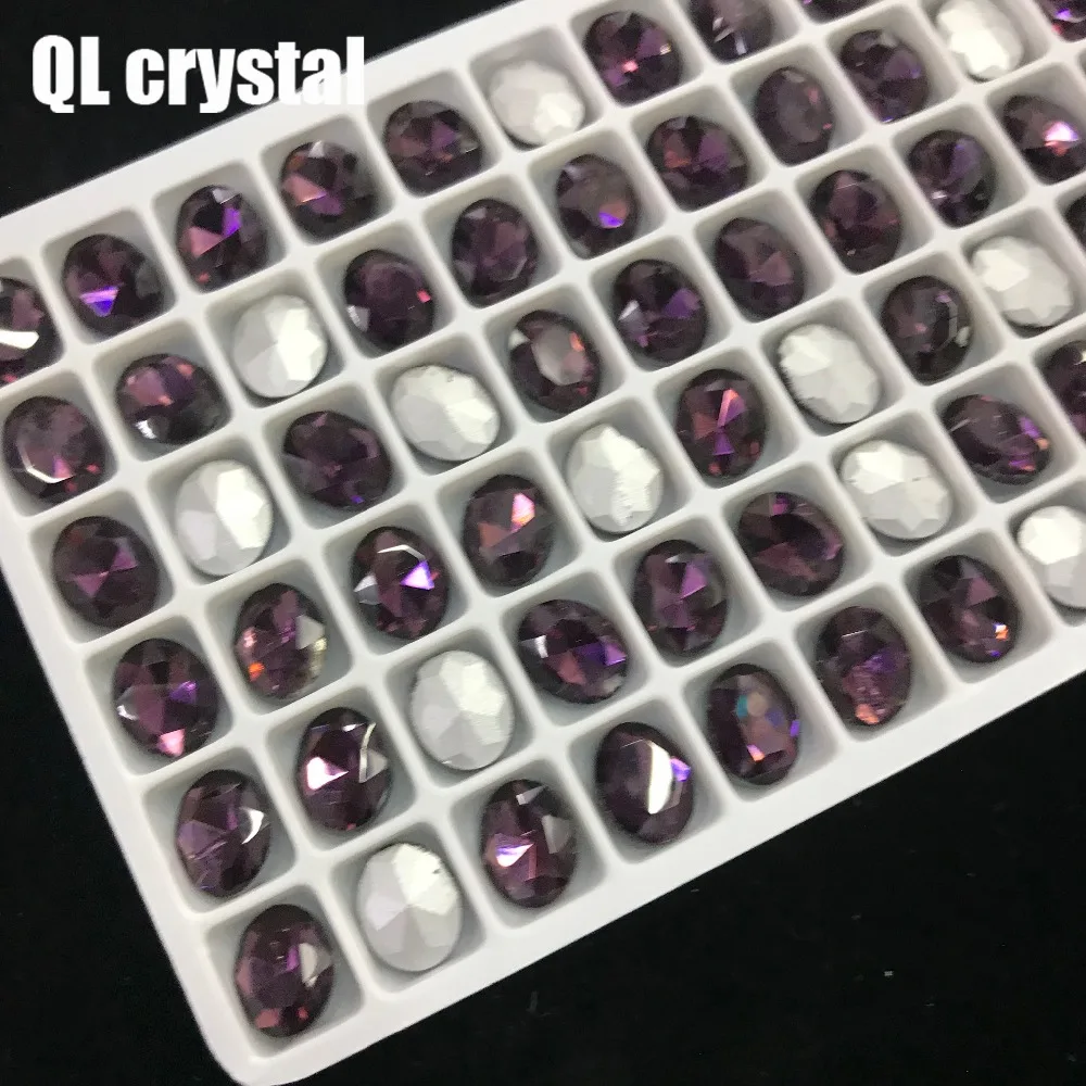 QL Crystal ALL SIZE Oval Pointback Rhinestone High Quality for Jewelry Making DIY Accessories | Дом и сад