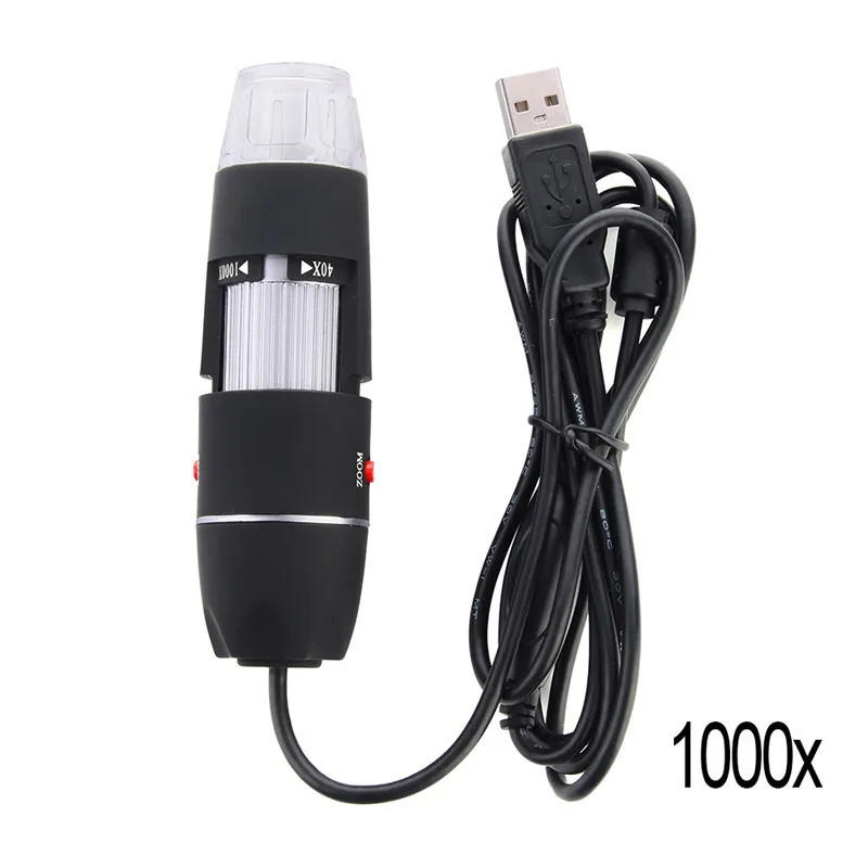 USB цифровой микроскоп 500X1000X8 светодиодный эндоскоп Лупа камера с HD CMOS датчик подъемная стойка линейка Microscopio Usb цифровой