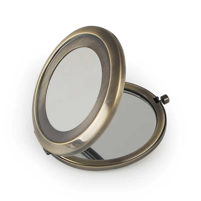 Новое карманное зеркало бронза пустые compact зеркала отлично подходит для DIY