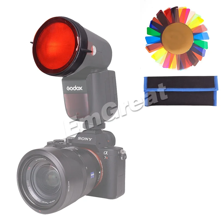 Godox V1 круглая головка вспышка Speedlight V1C V1N V1S для SONY Canon Nikon Fujifilm Olympus камера Фонарик ttl HSS батарея
