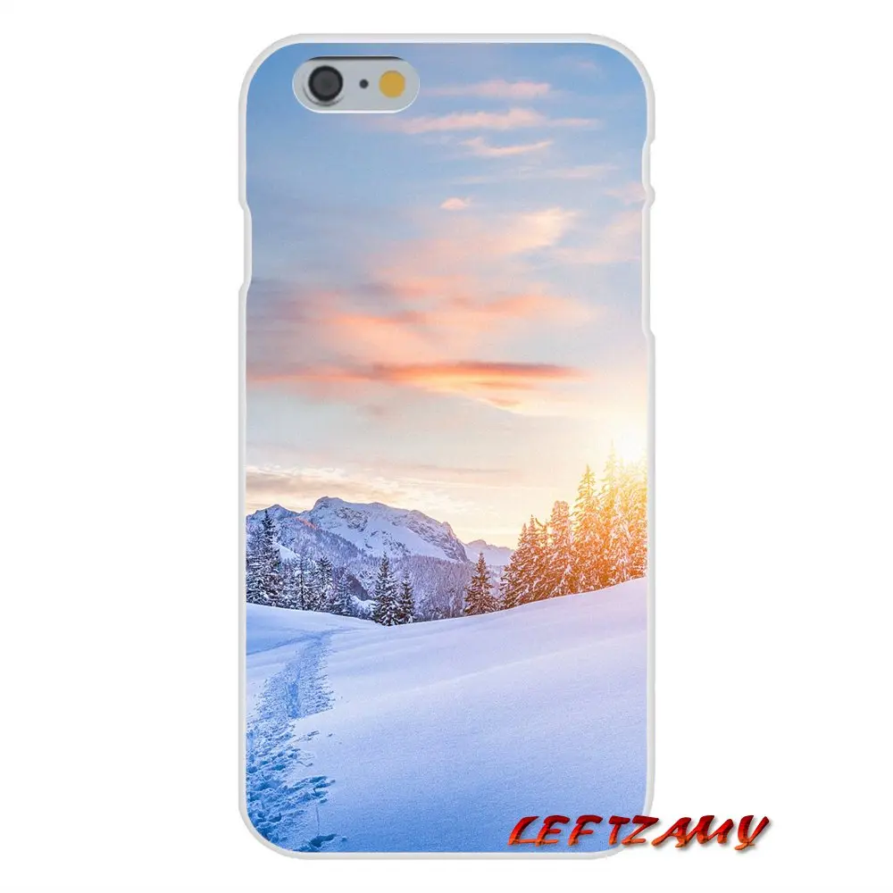 Зимние горные сцены для Samsung Galaxy A3 A5 A7 J1 J2 J3 J5 J7 2015 2016 2017 аксессуары чехлы телефонов