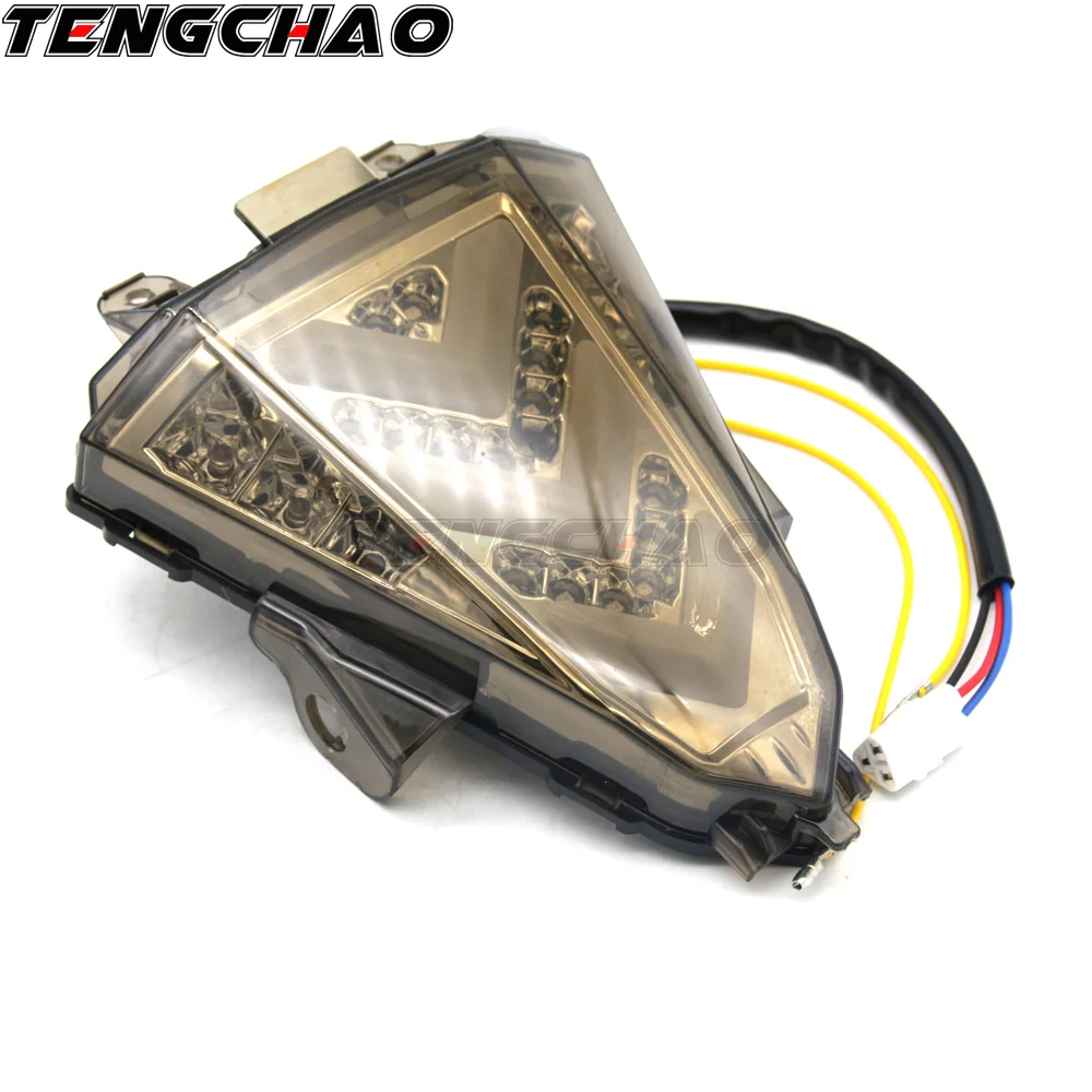 Motorcycle taillights LED lights colorful brake lights turn signal flash For Yamaha R15 R 15 2013 parking lights